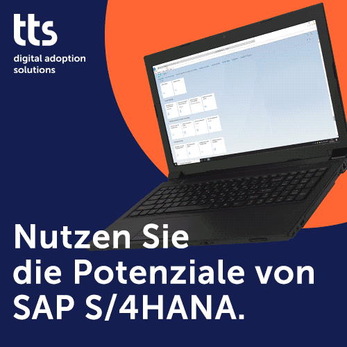 tts performance suite: Nutzen Sie die Potenziale von SAP S/4HANA. Durch passgenaue Unterstützung am Arbeitsplatz.