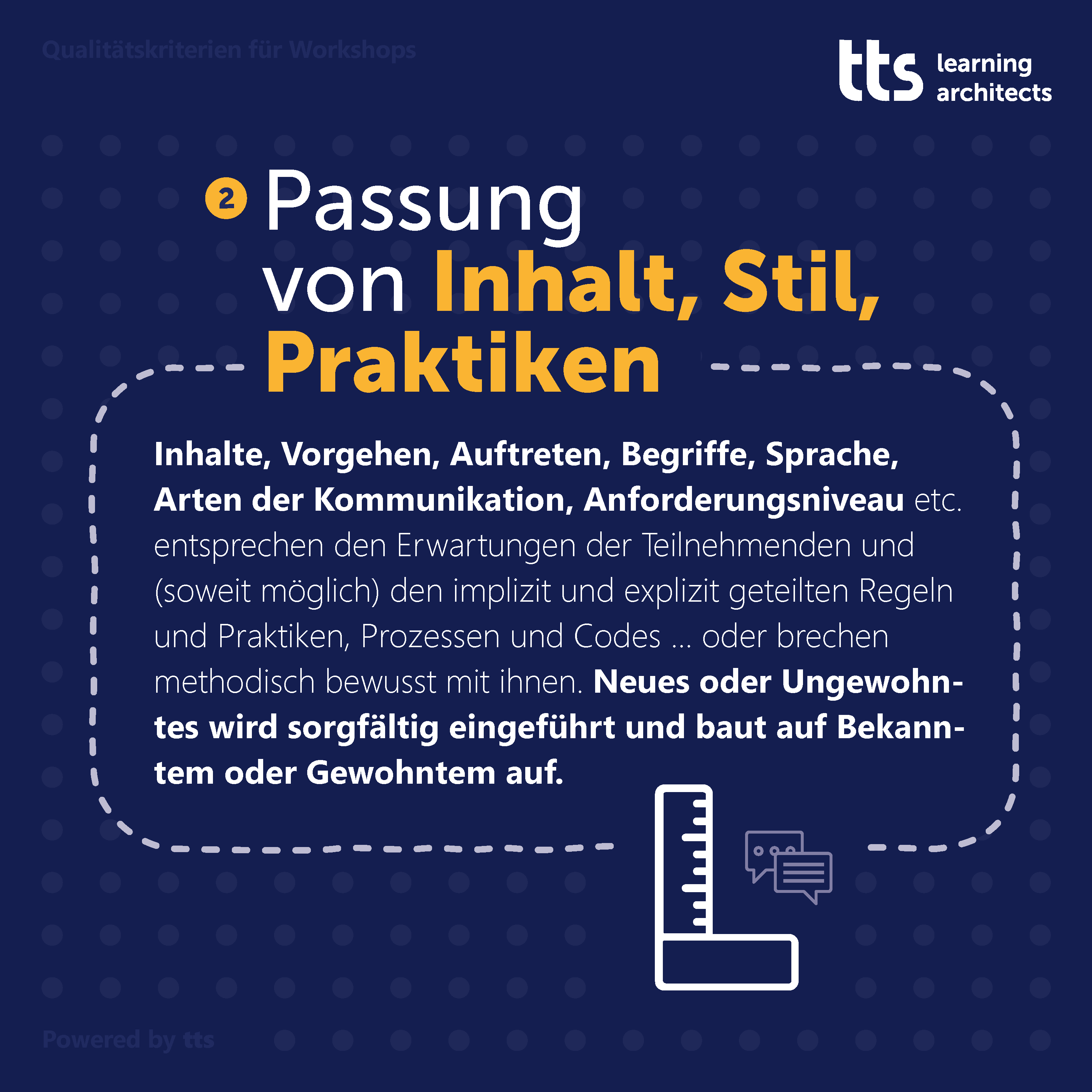 Passung von Inhalt, Stil, Praktiken