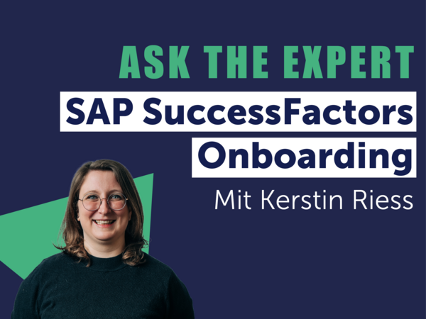 Ask the Expert Thumbnail: Kerstin Riess und SAP SFSF Onboarding