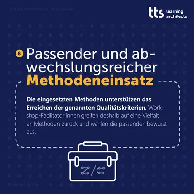 Passender und abwechslungsreicher Methodeneinsatz