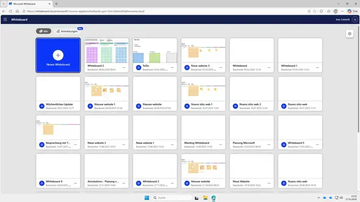 Screenshot von Whiteboard - öffnen